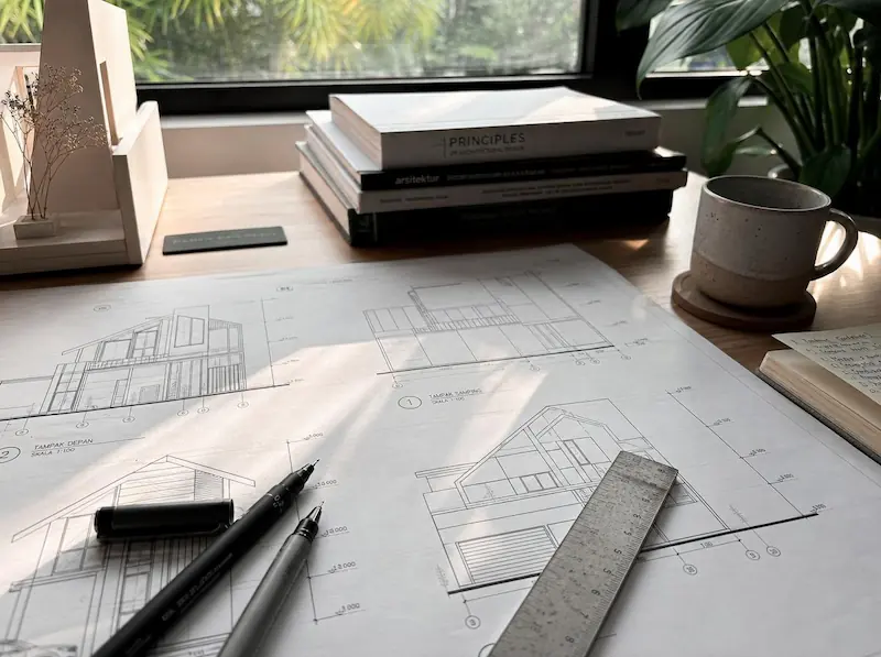 Proses Kerja Transparan Transparansi Desain Rumah