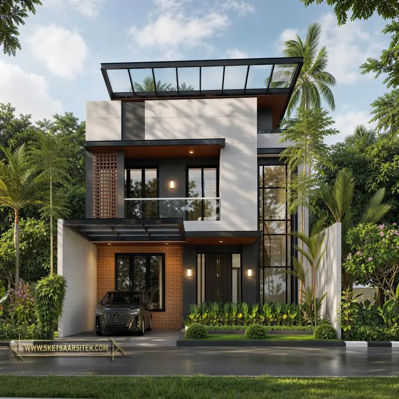 Arsitek Desain Rumah Modern Tropis