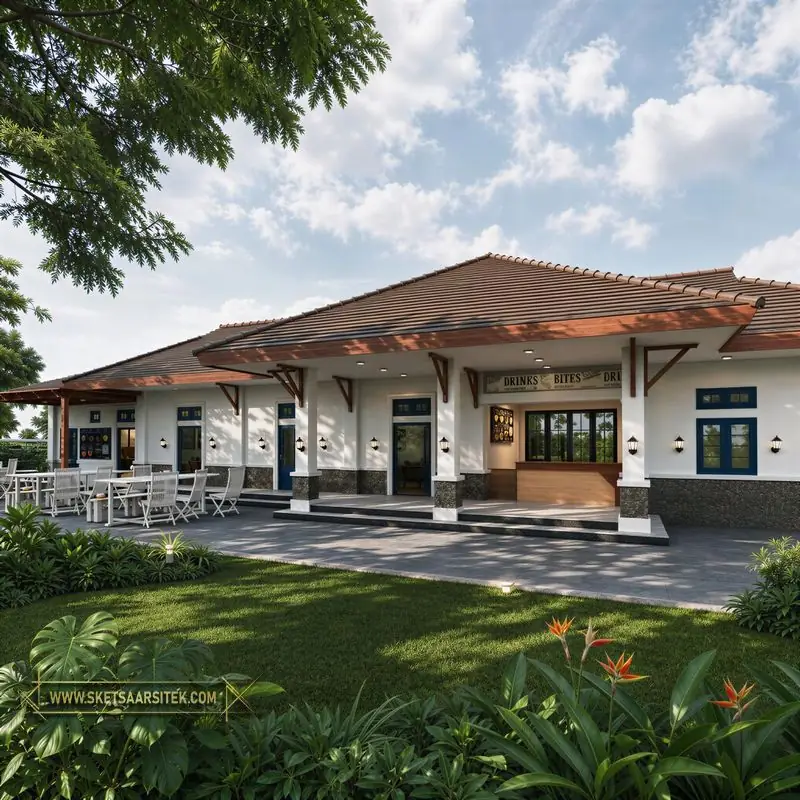 Desain Rumah Tropis Gaya Resort