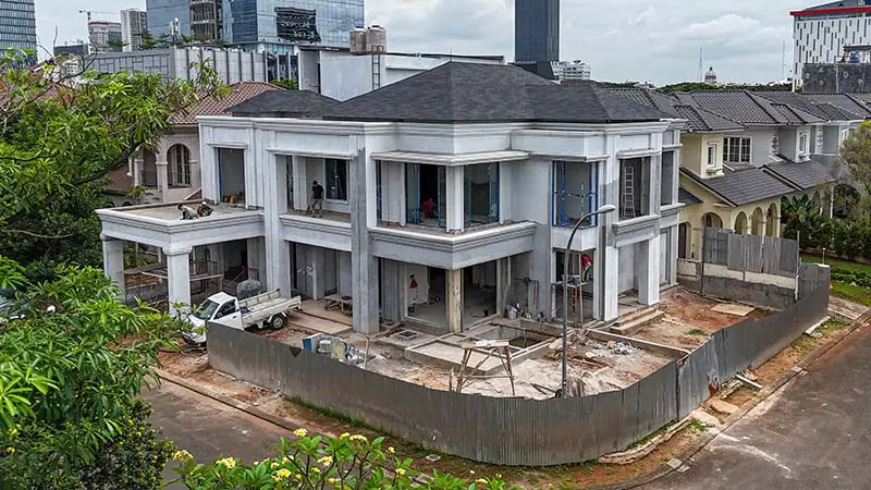 Progress Konstruksi French Mansard